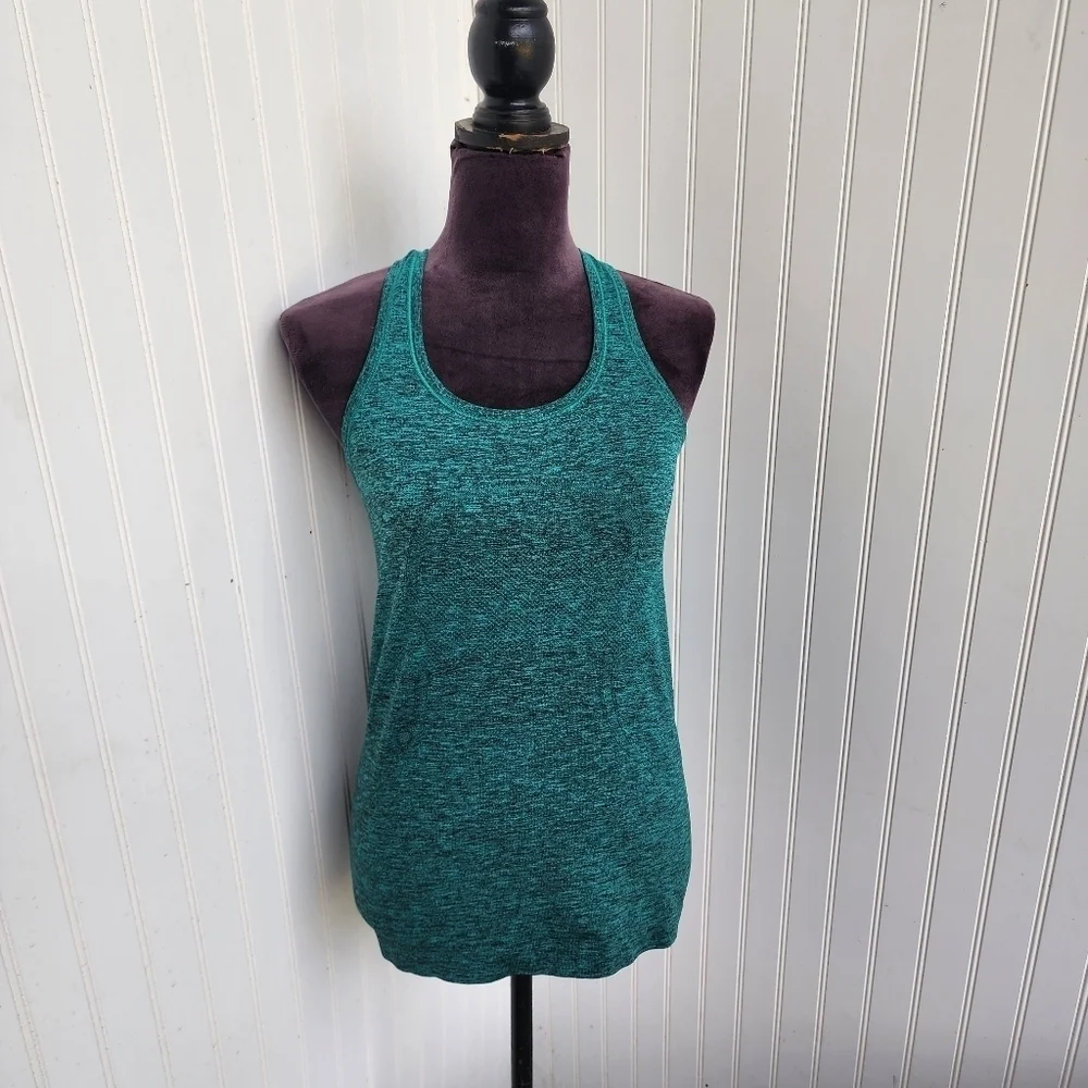 Lululemon Women's Size 8 Dark Green Heather Racerback Stretch